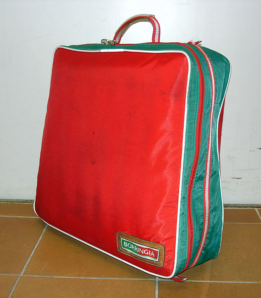 Väska med handtag för transport av duschstolen